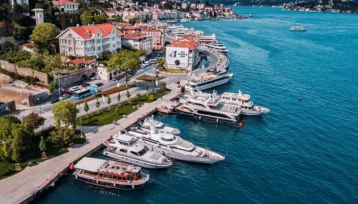 نمای هوایی از محله ببک استانبول