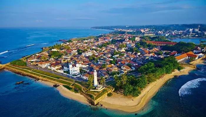 تصویر هوایی از یک جزیره