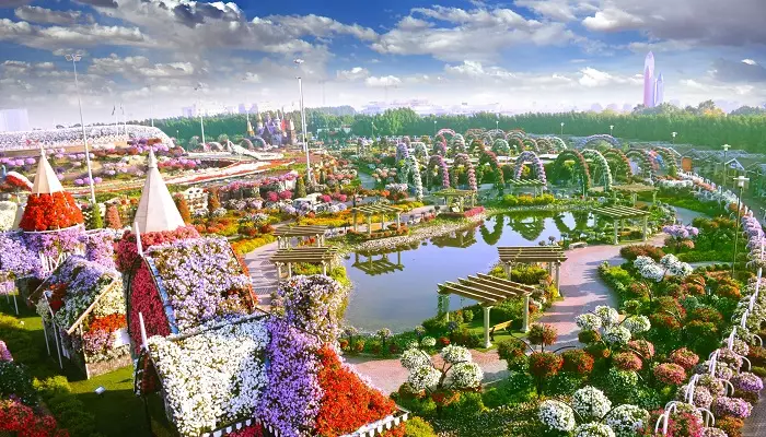 تصویری از باغ معجزه دبی