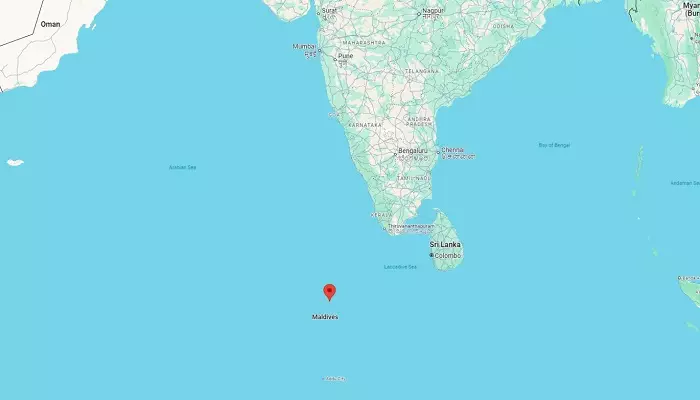 موقعیت ماله مالدیو روی نقشه