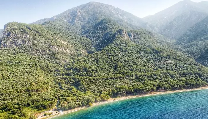 تصویری از ساحل پارک ملی کوش آداسی