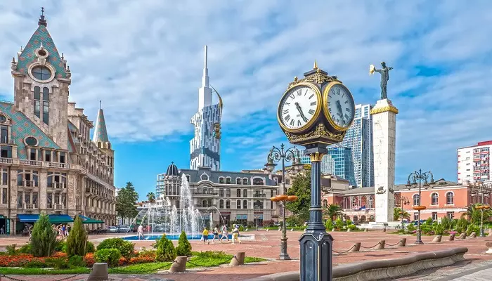 تصویری از میدان اروپا در باتومی