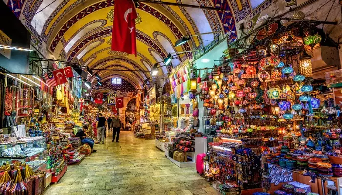 تصویری از بازار بزرگ استانبول