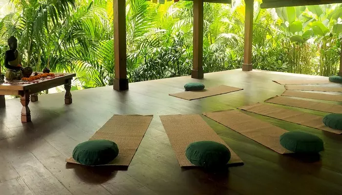 نمایی از یک مرکز مدیتیشن در بالی