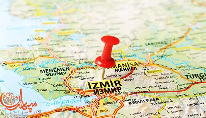 نقشه ازمیر ترکیه