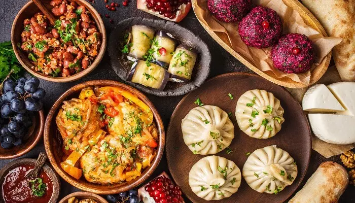 تصویری از غذاهای محلی تفلیس گرجستان