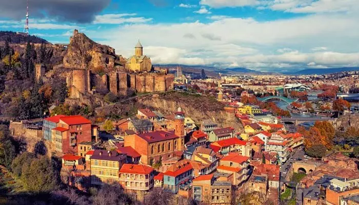 نمایی از شهر تفلیس گرجستان