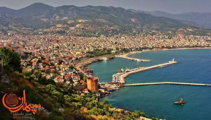نمایی از شهر آلانیا ترکیه
