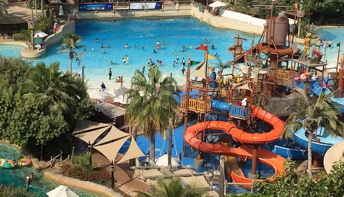 عکسی از سرسره های پارک آبی وایلد وادی دبی